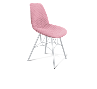 Обеденный стул SHT-ST29-С22 / SHT-S100 (розовый зефир/хром лак) в Хабаровске
