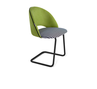 Обеденный стул SHT-ST34-3 / SHT-S45-1 (оливковый/гусиная лапка/черный муар) в Хабаровске