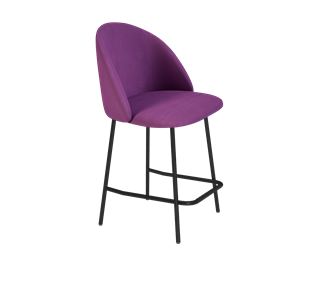 Полубарный стул SHT-ST35 / SHT-S29P-1 (ягодное варенье/черный муар) в Хабаровске