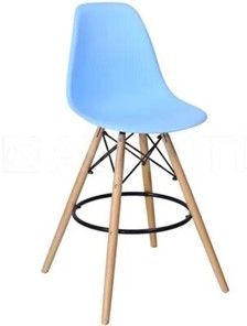 Барный стул DSL 110 Wood bar (голубой) в Комсомольске-на-Амуре