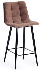 Полубарный кухонный стул CHILLY (mod. 7095пб) 55х44х94 коричневый barkhat 12/черный арт.19656 в Хабаровске