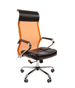 Компьютерное кресло CHAIRMAN 700 сетка, цвет оранжевый в Хабаровске