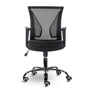Офисное кресло Brabix Wings MG-304 (пластик черный, хром, сетка, черное) 532016 в Хабаровске