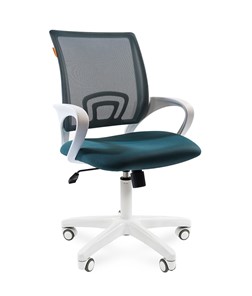 Офисное кресло CHAIRMAN 696 white, ткань, цвет зеленый в Комсомольске-на-Амуре