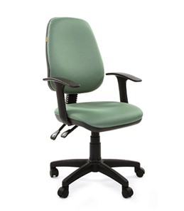Кресло компьютерное CHAIRMAN 661 Ткань стандарт 15-158 зеленая в Хабаровске - предосмотр