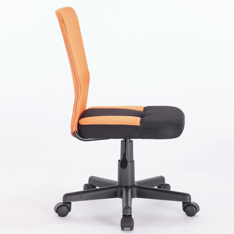 Кресло компьютерное Brabix Smart MG-313 (без подлокотников, комбинированное, черное/оранжевое) 531844 в Хабаровске - изображение 2
