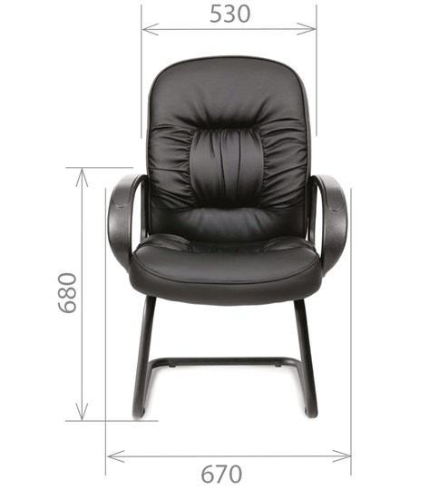 Кресло офисное CHAIRMAN 416V экокожа черная в Хабаровске - изображение 1