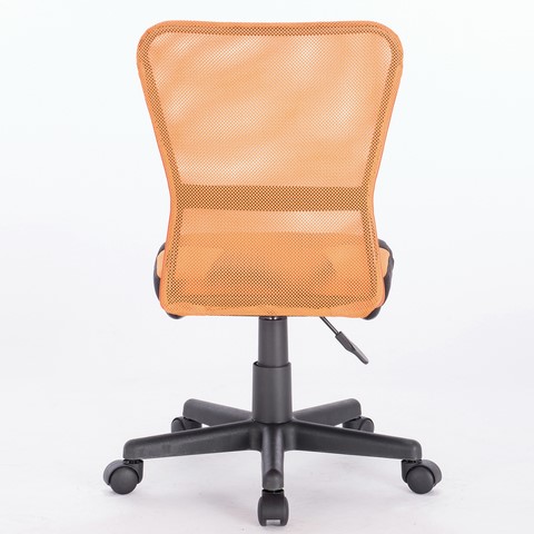 Кресло компьютерное Brabix Smart MG-313 (без подлокотников, комбинированное, черное/оранжевое) 531844 в Хабаровске - изображение 4