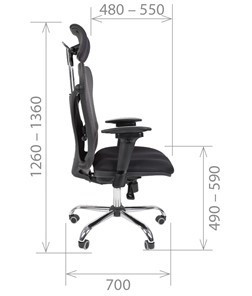 Кресло офисное CHAIRMAN 769, ткань TW 11, цвет черный в Хабаровске - предосмотр 2