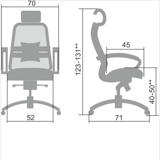 Кресло компьютерное Samurai S-2.04, серый в Хабаровске - изображение 4