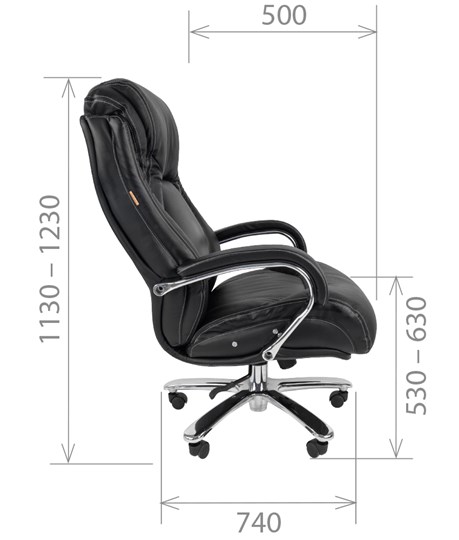 Кресло компьютерное CHAIRMAN 402, черный в Хабаровске - изображение 2