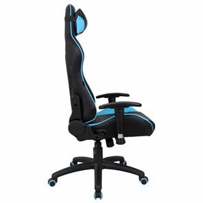 Офисное кресло Brabix GT Master GM-110 (две подушки, экокожа, черное/голубое) 531928 в Хабаровске - предосмотр 1