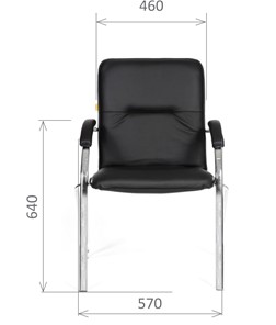 Офисное кресло CHAIRMAN 850 Экокожа Terra 118 черная в Хабаровске - предосмотр 1