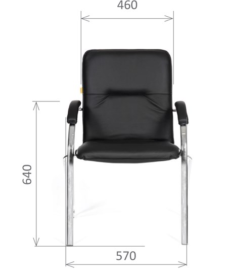 Офисное кресло CHAIRMAN 850 Экокожа Terra 118 черная в Хабаровске - изображение 1