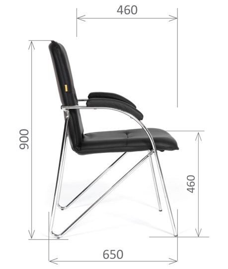 Офисное кресло CHAIRMAN 850 Экокожа Terra 118 черная в Хабаровске - изображение 2