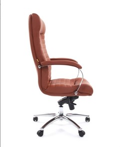 Кресло офисное CHAIRMAN 480 Экокожа Terra 111 (коричневая) в Хабаровске - предосмотр 2