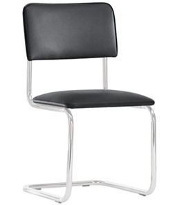 Офисный стул Sylwia chrome P100, кож/зам V4 в Хабаровске - предосмотр