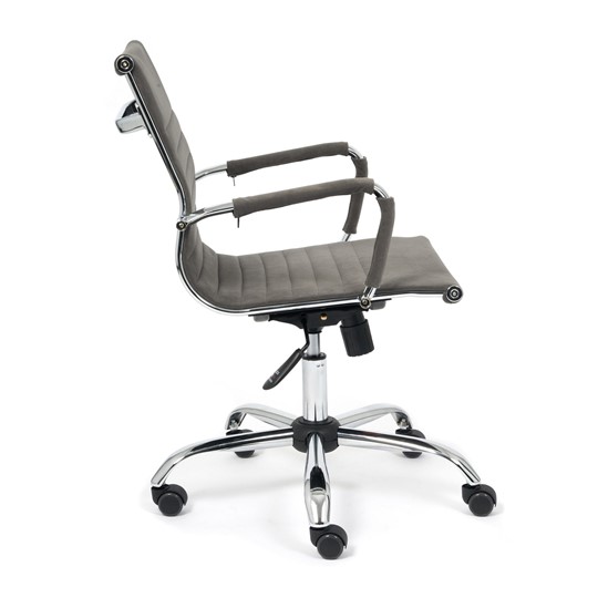 Компьютерное кресло URBAN-LOW флок, серый, арт.14445 в Хабаровске - изображение 2