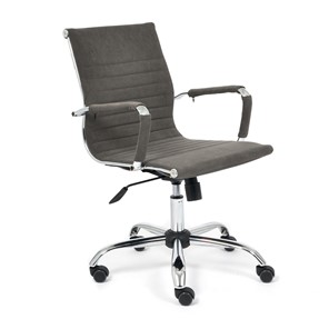 Компьютерное кресло URBAN-LOW флок, серый, арт.14445 в Хабаровске - предосмотр