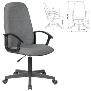 Компьютерное кресло Brabix Element EX-289 (ткань, серое) 532093 в Хабаровске - предосмотр 8