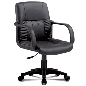 Офисное кресло BRABIX "Hit MG-300", с подлокотниками, экокожа, черное, 530864 в Хабаровске - предосмотр