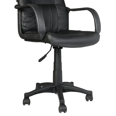 Офисное кресло BRABIX "Hit MG-300", с подлокотниками, экокожа, черное, 530864 в Хабаровске - изображение 4