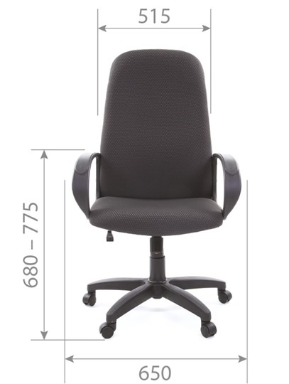 Кресло офисное CHAIRMAN 279 JP15-1 черно-серый в Хабаровске - изображение 4