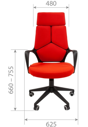 Офисное кресло CHAIRMAN 525, серое в Комсомольске-на-Амуре - изображение 1