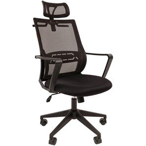 Офисное кресло CHAIRMAN 545 сетка/ткань черный в Хабаровске