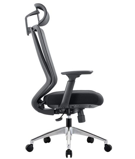 Офисное кресло CHAIRMAN 580 Сетчатый акрил серый / Полиэстер черный в Комсомольске-на-Амуре - изображение 4