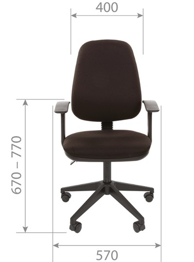Компьютерное кресло CHAIRMAN 661 Ткань стандарт 15-13 серая в Хабаровске - изображение 3