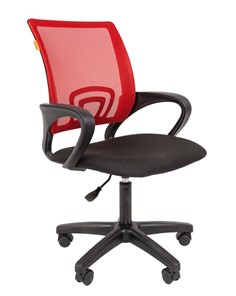 Офисное кресло CHAIRMAN 696 black LT, красное в Хабаровске