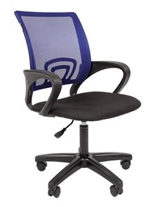 Офисное кресло CHAIRMAN 696 black LT, синий в Хабаровске