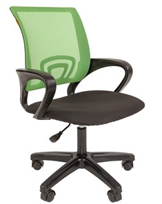 Кресло компьютерное CHAIRMAN 696 black LT, зеленое в Хабаровске