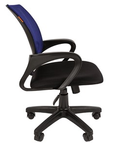 Офисное кресло CHAIRMAN 696 black Сетчатый акрил DW61 синий в Комсомольске-на-Амуре - предосмотр 2