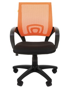 Офисное кресло CHAIRMAN 696 black Сетчатый акрил DW66 оранжевый в Комсомольске-на-Амуре - предосмотр 4