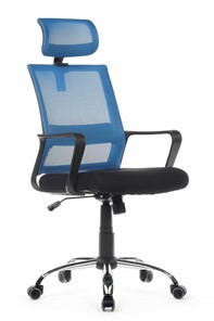 Кресло офисное RCH 1029HB, черный/синий в Хабаровске