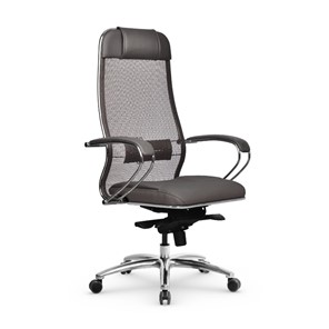 Кресло офисное Samurai SL-1.04 MPES Светло-коричневый / Серый в Хабаровске