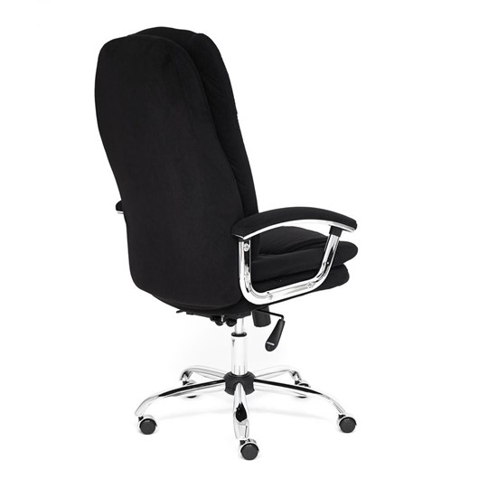 Офисное кресло SOFTY LUX флок, черный, арт.13594 в Хабаровске - изображение 3
