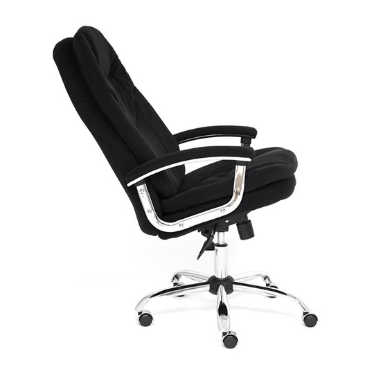 Офисное кресло SOFTY LUX флок, черный, арт.13594 в Хабаровске - изображение 8