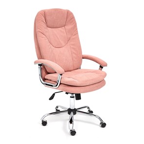 Офисное кресло SOFTY LUX флок, розовый, арт.13952 в Комсомольске-на-Амуре
