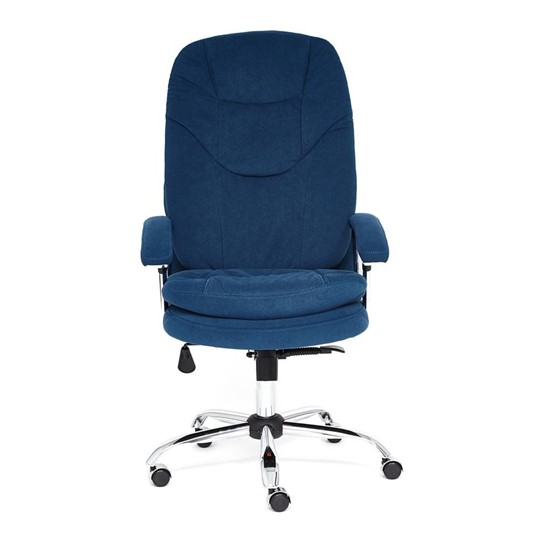 Офисное кресло SOFTY LUX флок, синий, арт.13592 в Хабаровске - изображение 1