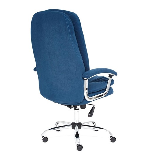 Офисное кресло SOFTY LUX флок, синий, арт.13592 в Хабаровске - изображение 3