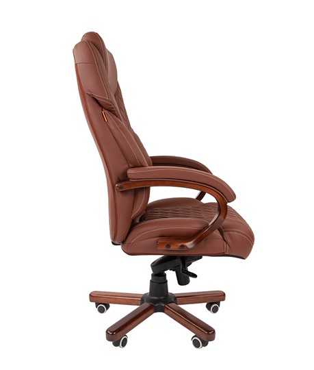 Кресло офисное CHAIRMAN 406, коричневый в Хабаровске - изображение 3