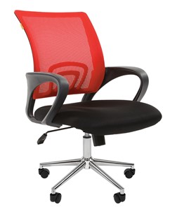 Офисное кресло CHAIRMAN 696 CHROME Сетка TW-69 (красный) в Хабаровске