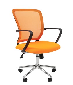 Офисное кресло CHAIRMAN 698 CHROME new Сетка TW-66 (оранжевый) в Хабаровске