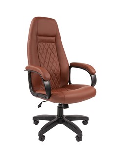 Кресло CHAIRMAN 950LT Экокожа коричневая в Хабаровске
