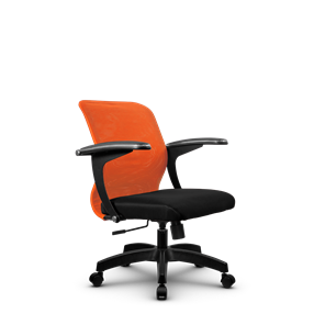Офисное кресло SU-M-4/подл.160/осн.001, Оранжевый/Черный в Комсомольске-на-Амуре