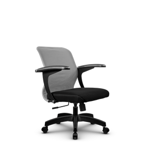 Кресло компьютерное SU-M-4/подл.160/осн.001, Светло-серый/Черный в Хабаровске