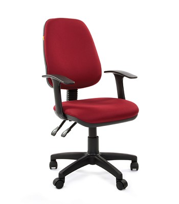 Офисное кресло CHAIRMAN 661 Ткань стандарт 15-11 красная в Хабаровске - изображение